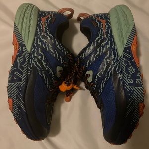 Women's Hoka One One Speedgoat 3 WP Running Shoes Blue Aqua Coral Size 6